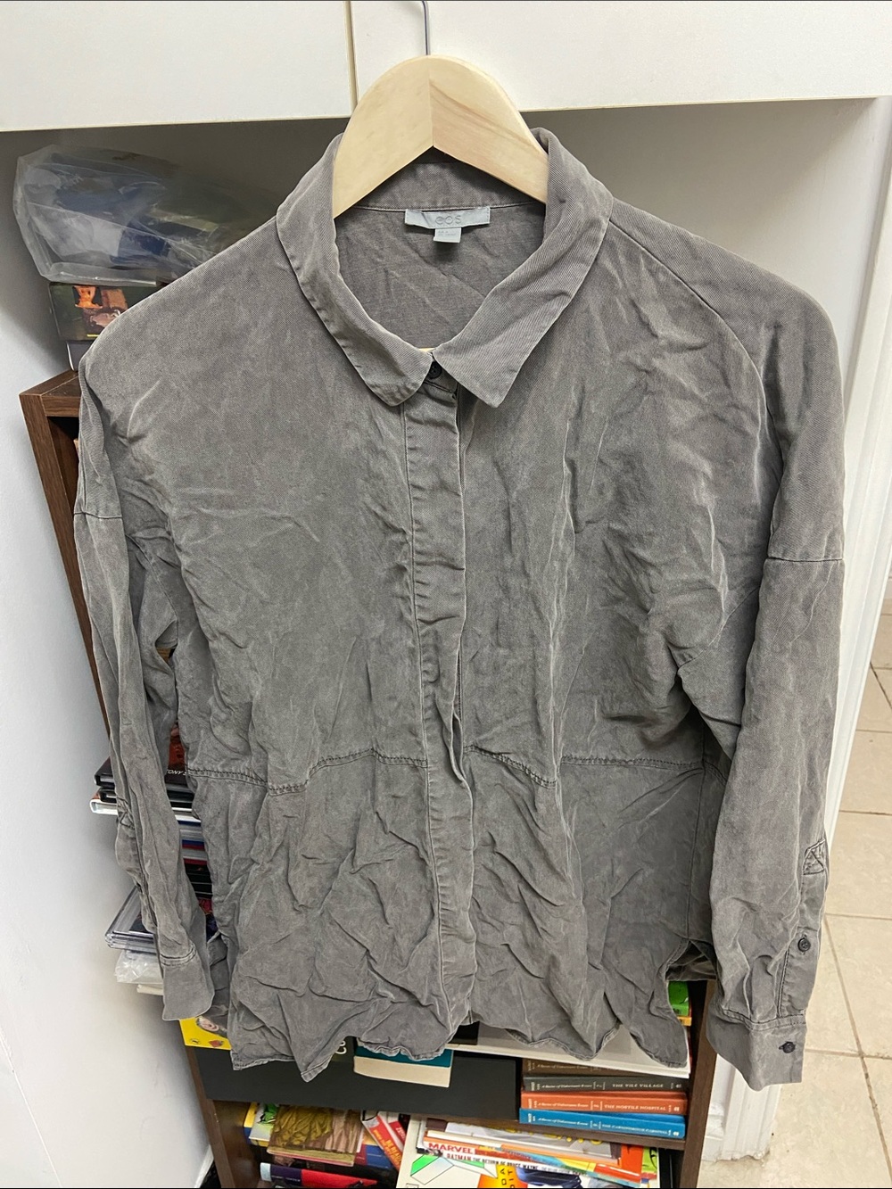 COS Gray Button-Down Shirt